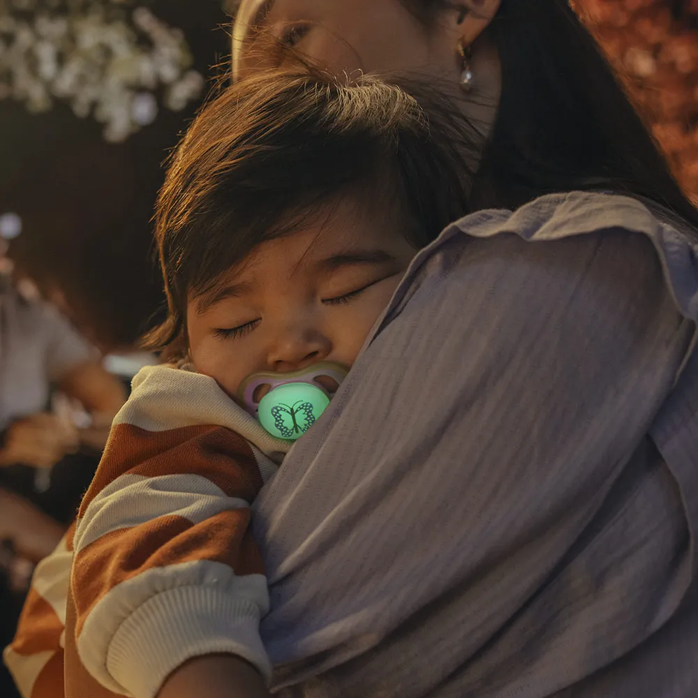 Philips Avent ЗАЛЪГАЛКИ - ULTRA AIR NIGHT + стерил. кутия (6-18м) птица/пеперуда, розов 5