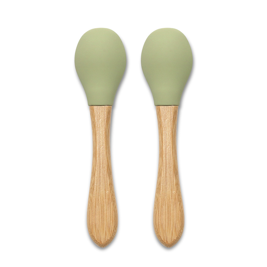 СИЛИКОНОВИ ЛЪЖИЧКИ С БАМБУК 2БР NATURAL