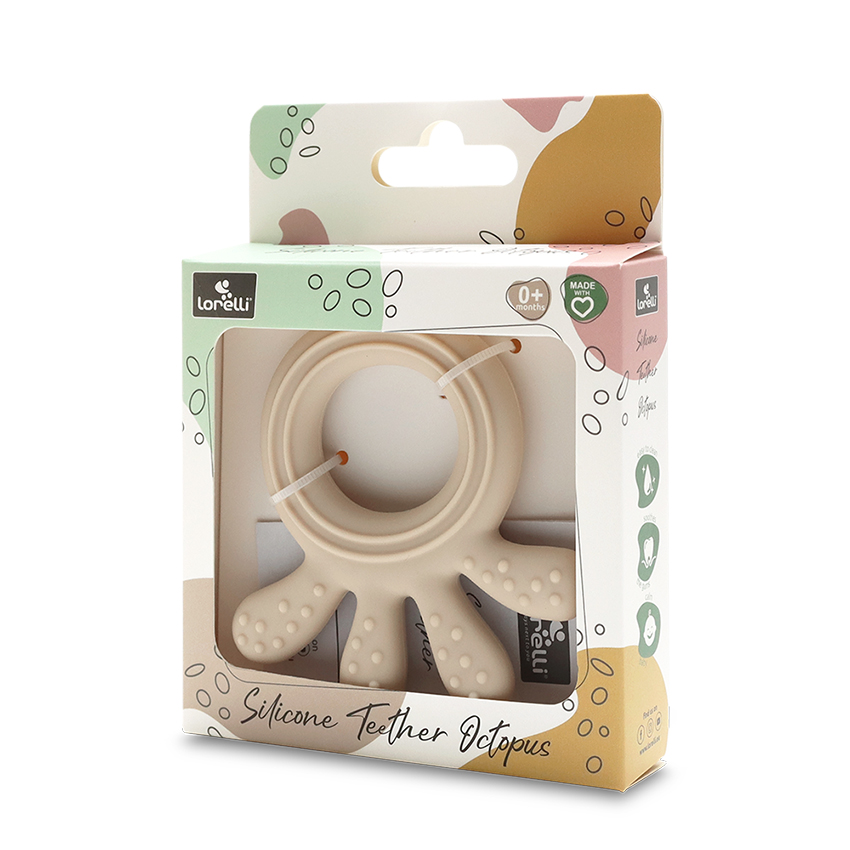 СИЛИКОНОВА ГРИЗАЛКА ОКТОПОД NATURAL