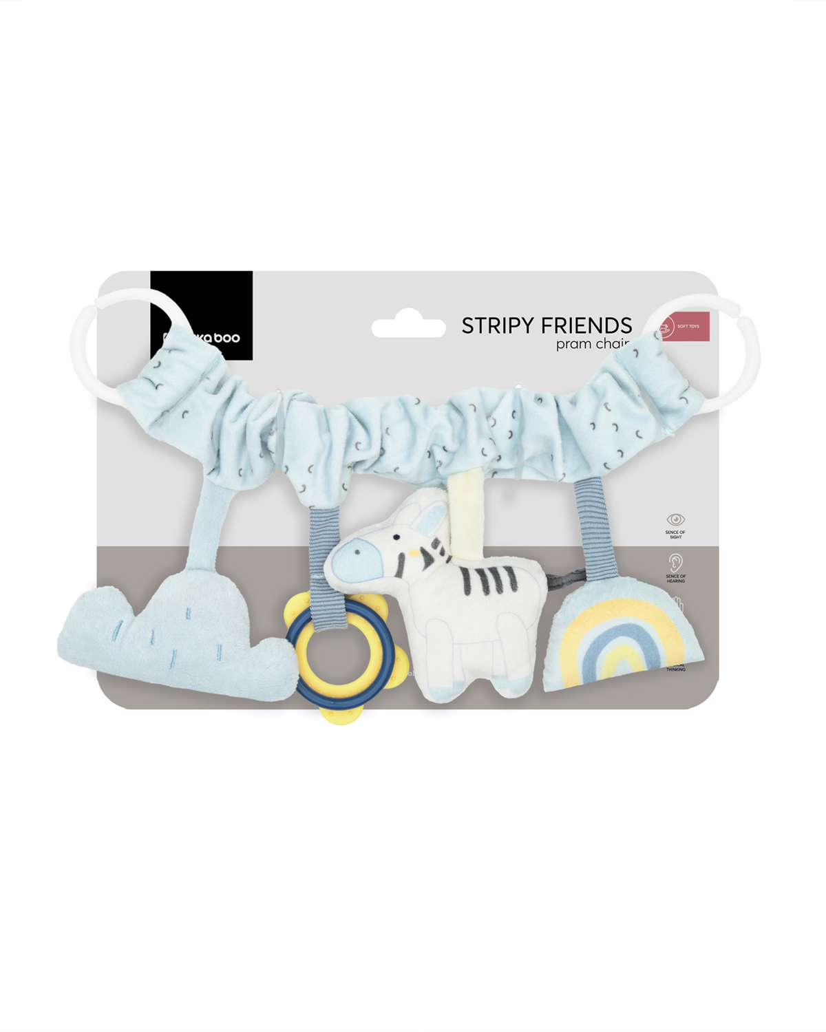 Плюшена играчка за количка Stripy Friends