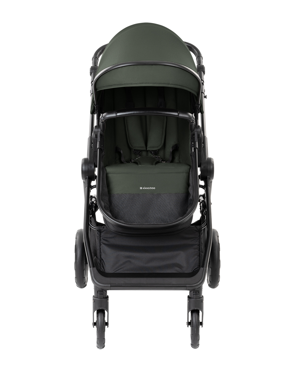 Комбинирана количка 3в1 с кош за новородено Ava Army Green