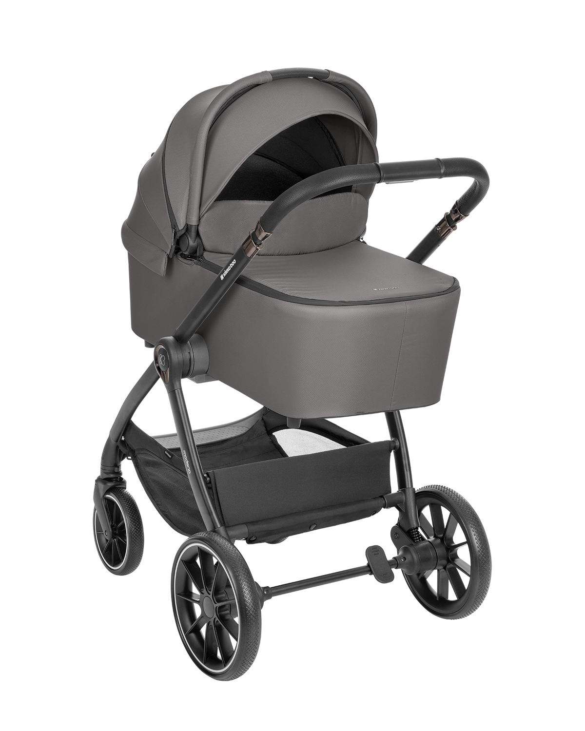 Комбинирана количка 3в1 с кош за новородено Modena Dark Grey