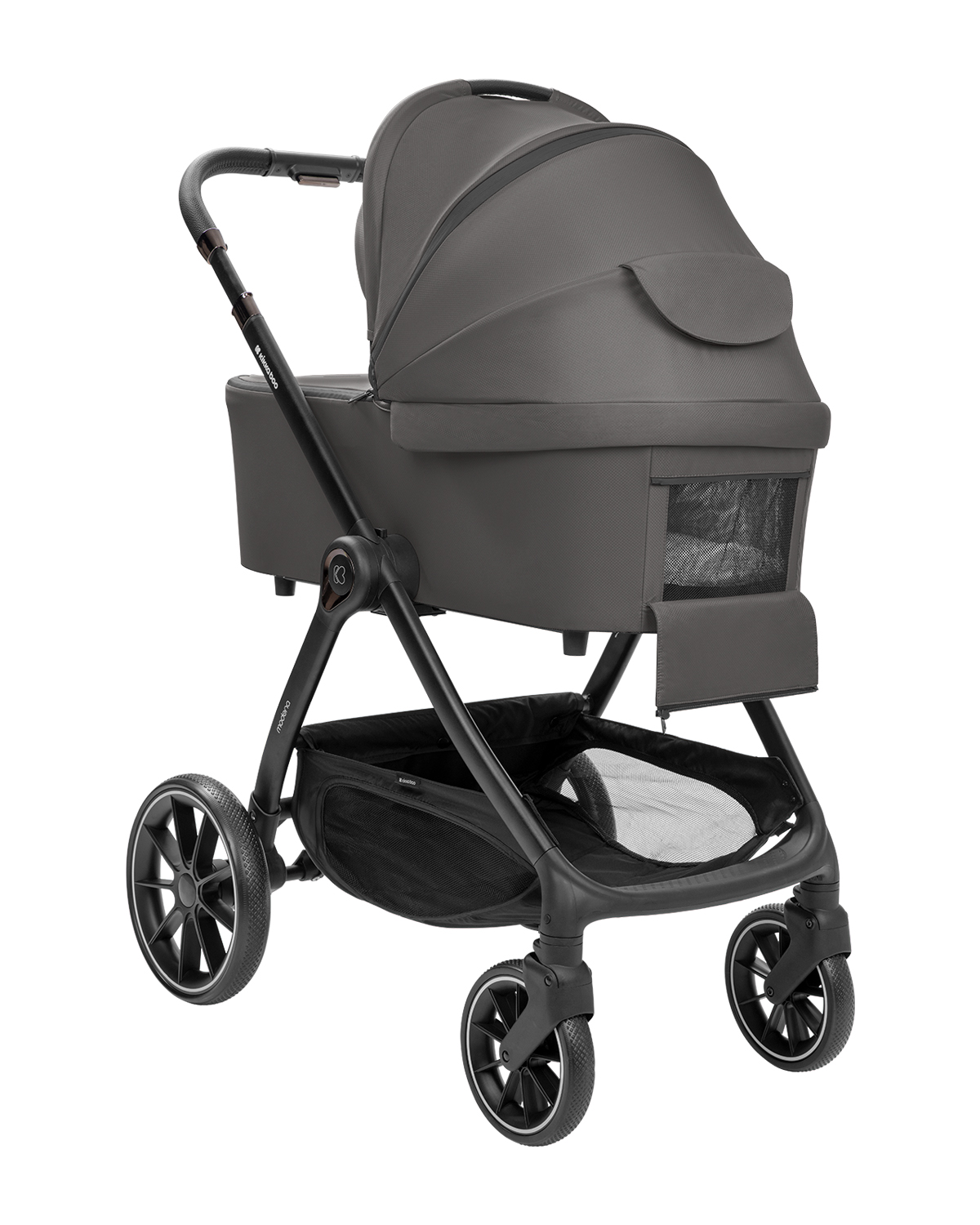 Комбинирана количка 3в1 с кош за новородено Modena Dark Grey