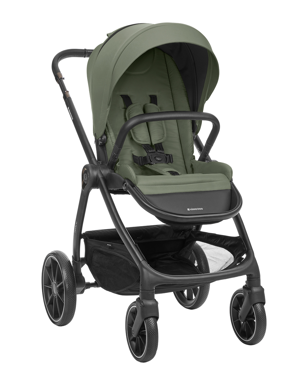 Комбинирана количка 3в1 с кош за новородено Modena Army Green