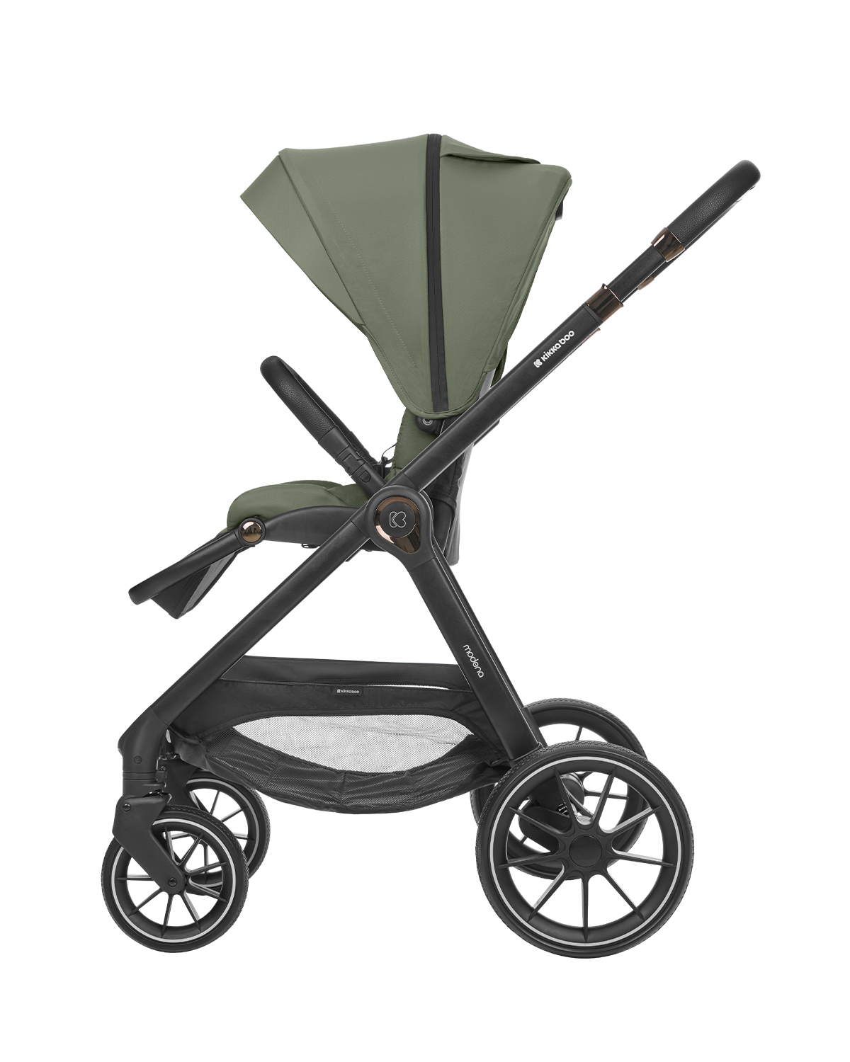 Комбинирана количка 3в1 с кош за новородено Modena Army Green