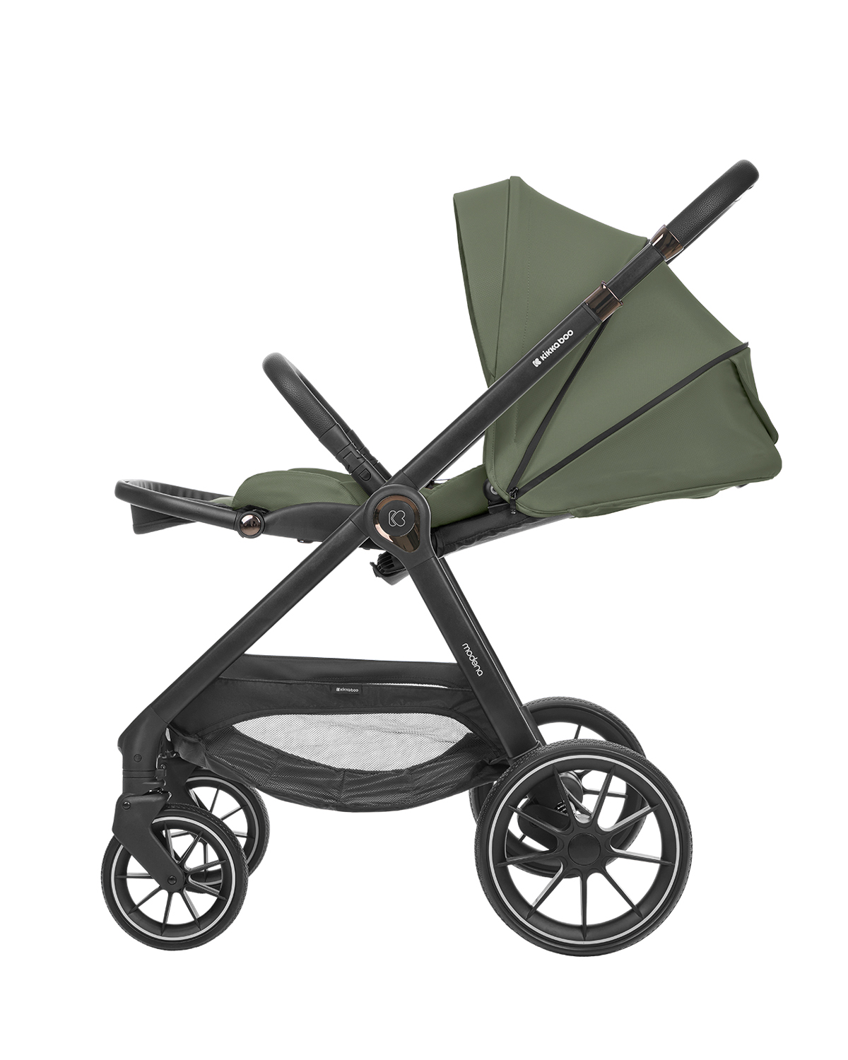 Комбинирана количка 3в1 с кош за новородено Modena Army Green