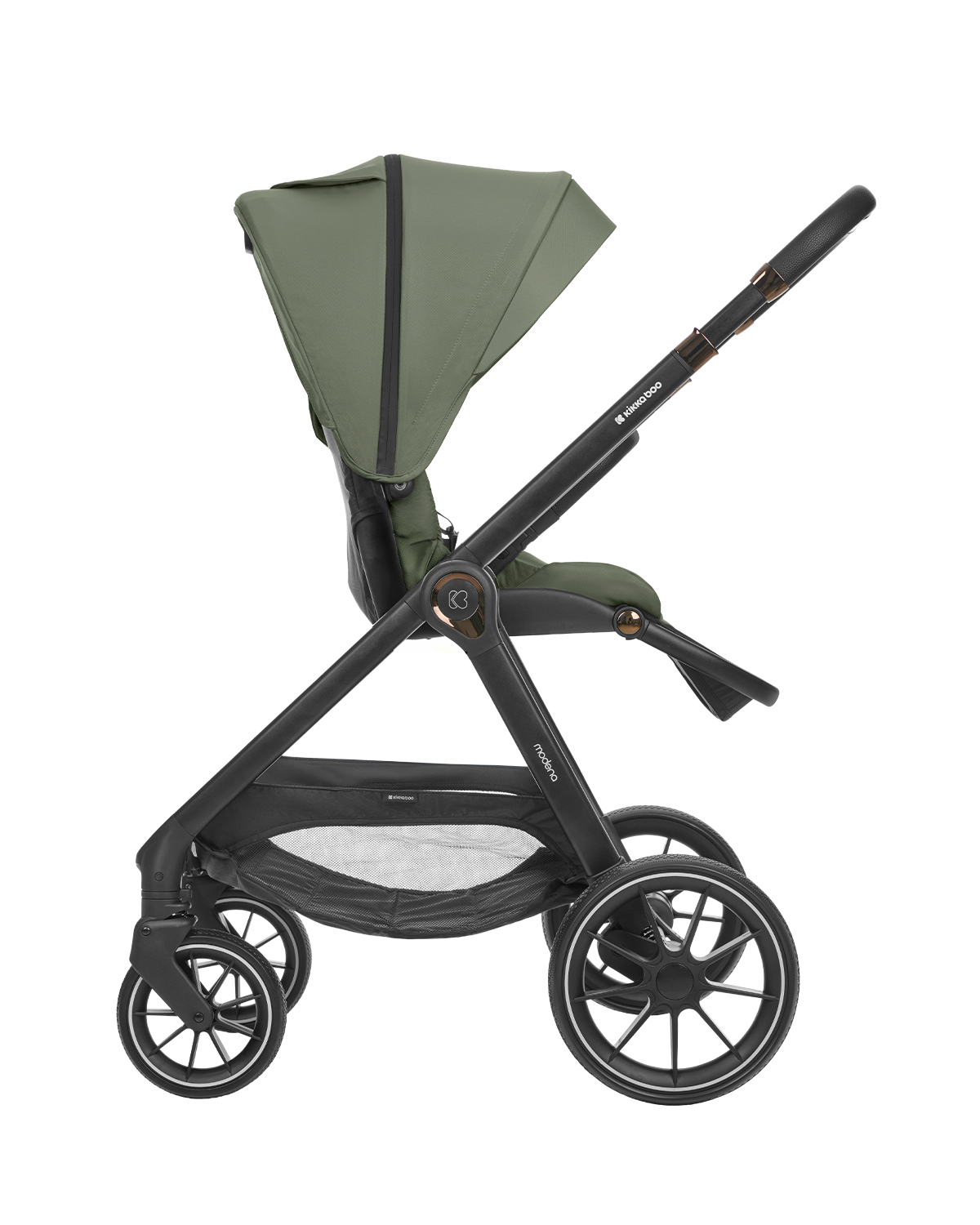 Комбинирана количка 3в1 с кош за новородено Modena Army Green