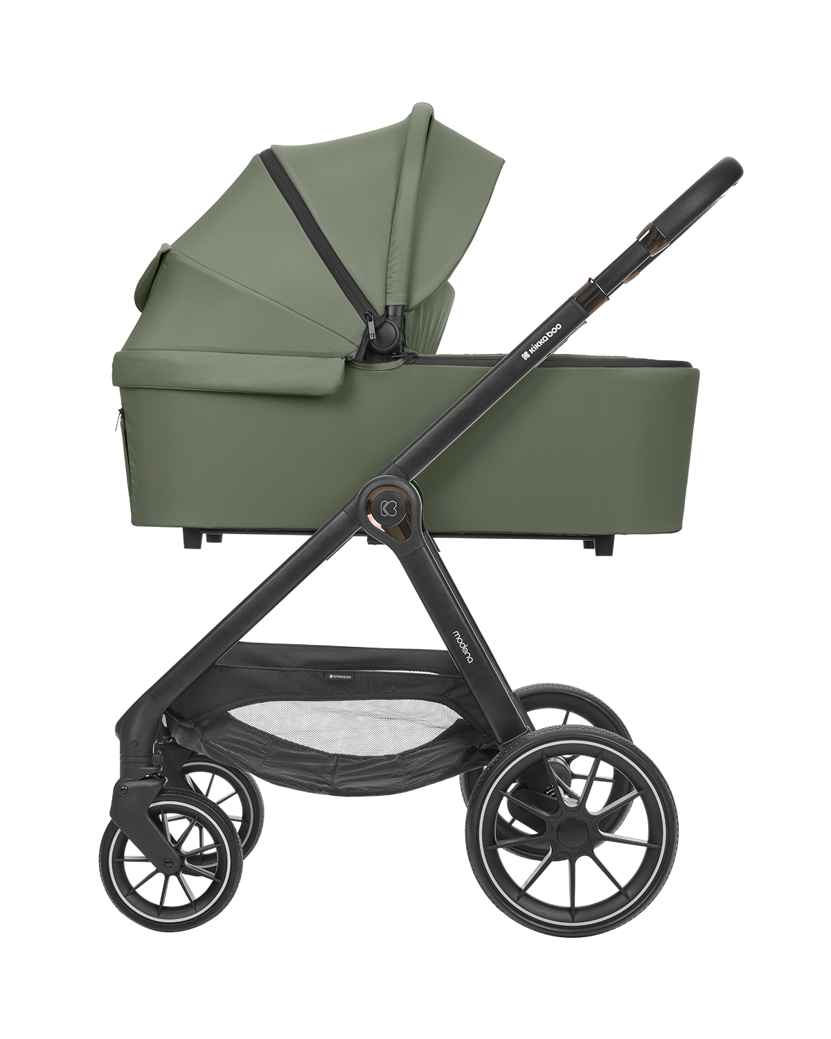 Комбинирана количка 3в1 с кош за новородено Modena Army Green
