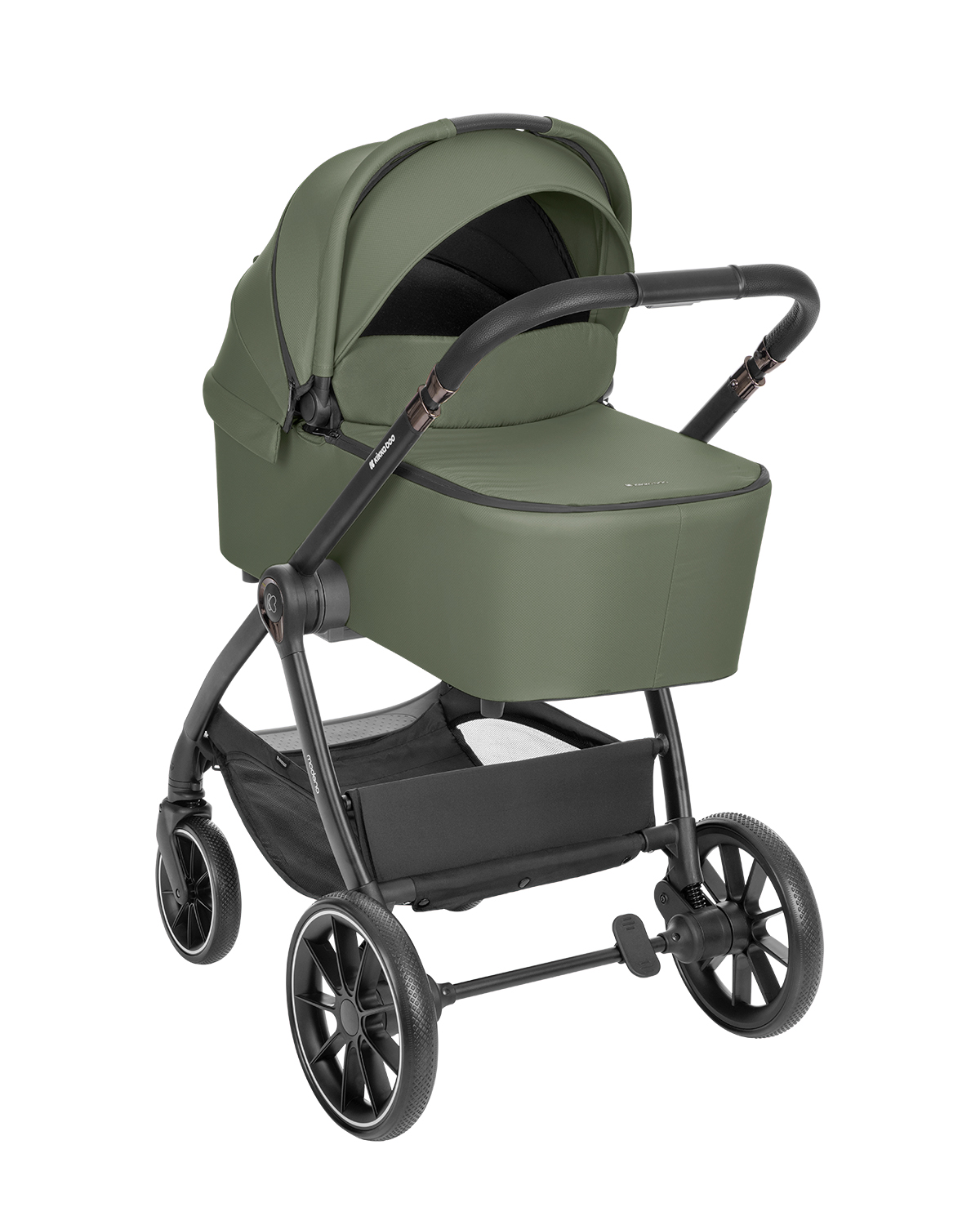 Комбинирана количка 3в1 с кош за новородено Modena Army Green