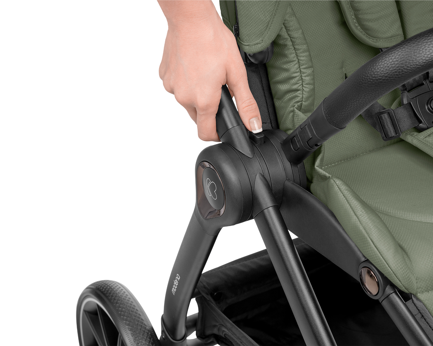 Комбинирана количка 3в1 с кош за новородено Modena Army Green