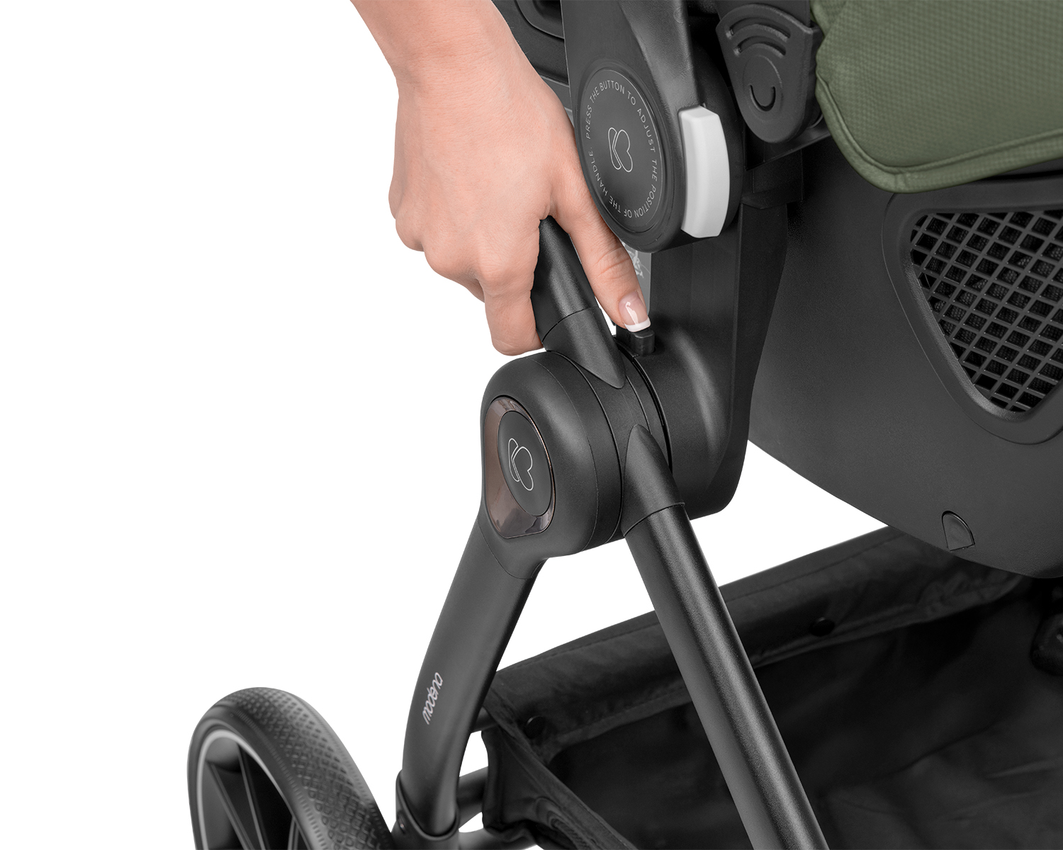 Комбинирана количка 3в1 с кош за новородено Modena Army Green