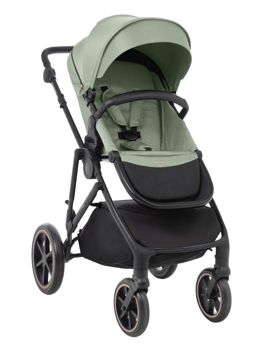 Комбинирана количка 2в1 с кош за новородено Thea Army Green 2024
