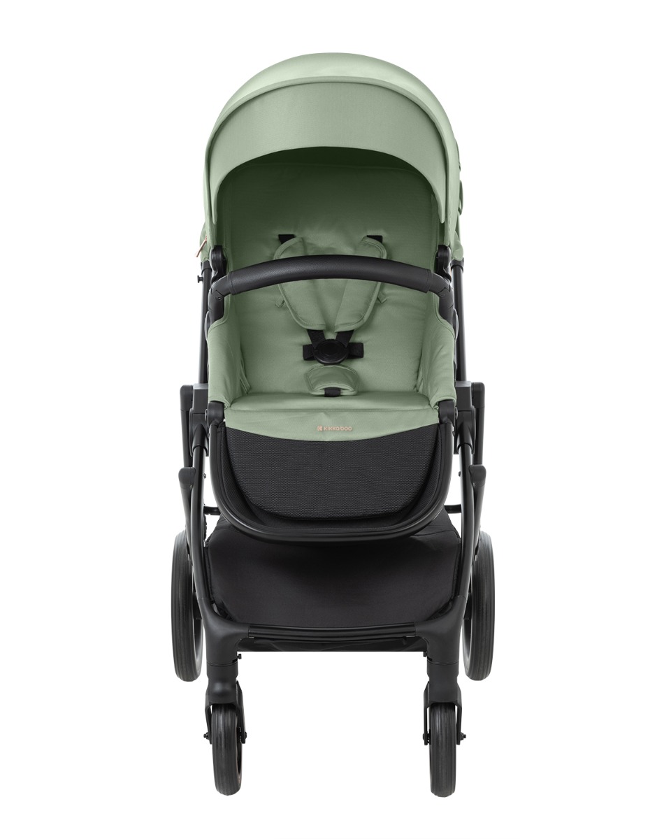 Комбинирана количка 2в1 с кош за новородено Thea Army Green 2024