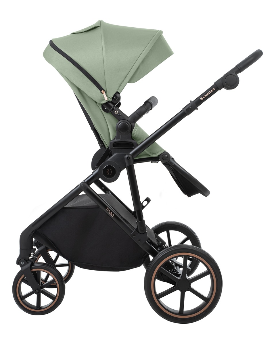 Комбинирана количка 2в1 с кош за новородено Thea Army Green 2024