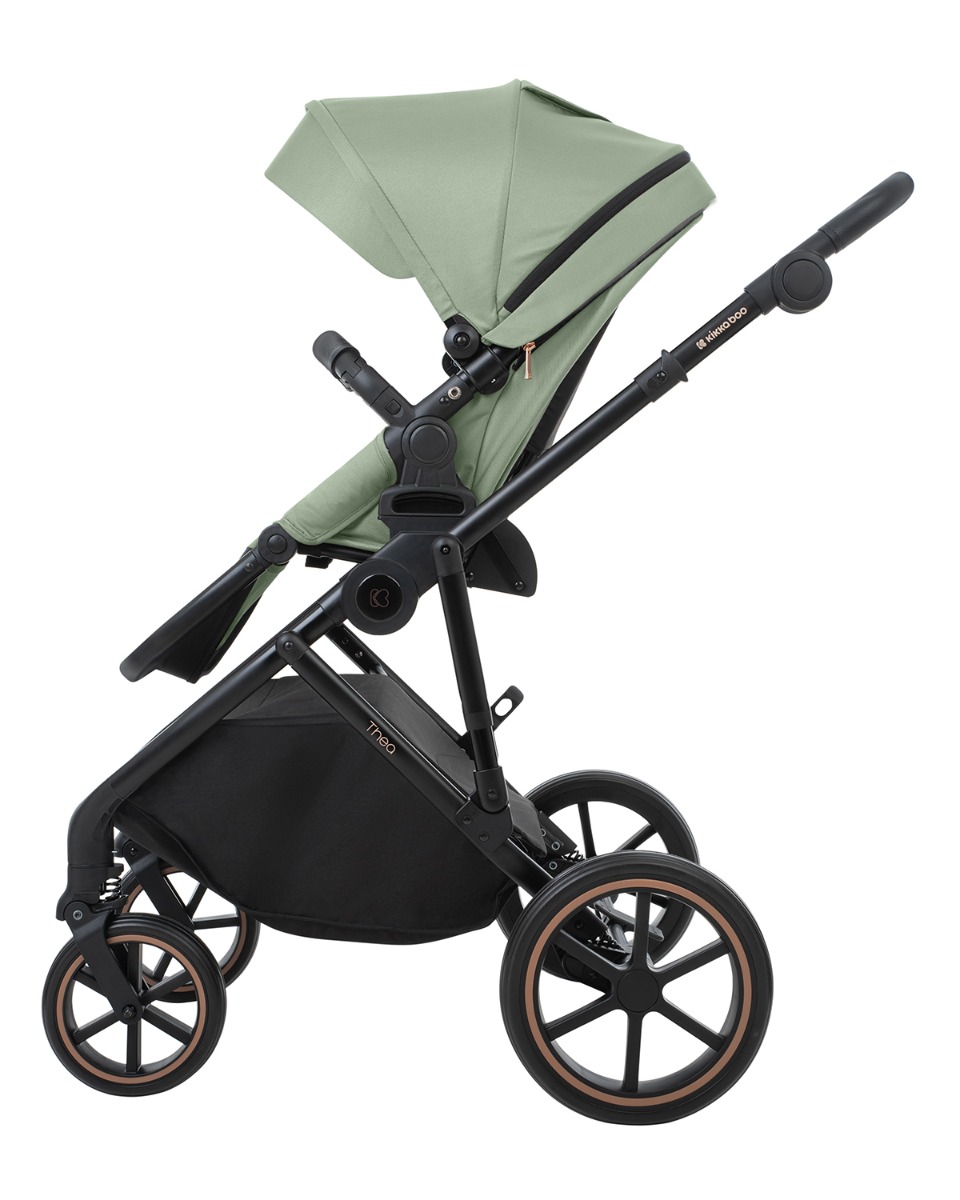 Комбинирана количка 2в1 с кош за новородено Thea Army Green 2024