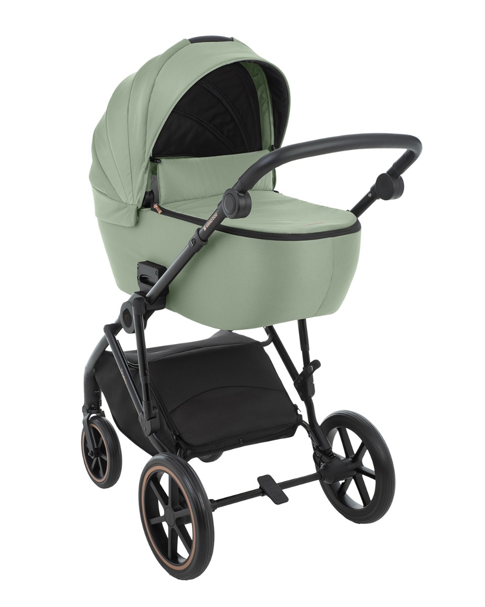 Комбинирана количка 2в1 с кош за новородено Thea Army Green 2024