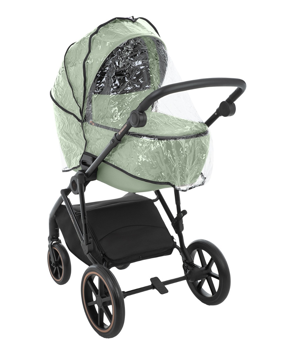 Комбинирана количка 2в1 с кош за новородено Thea Army Green 2024
