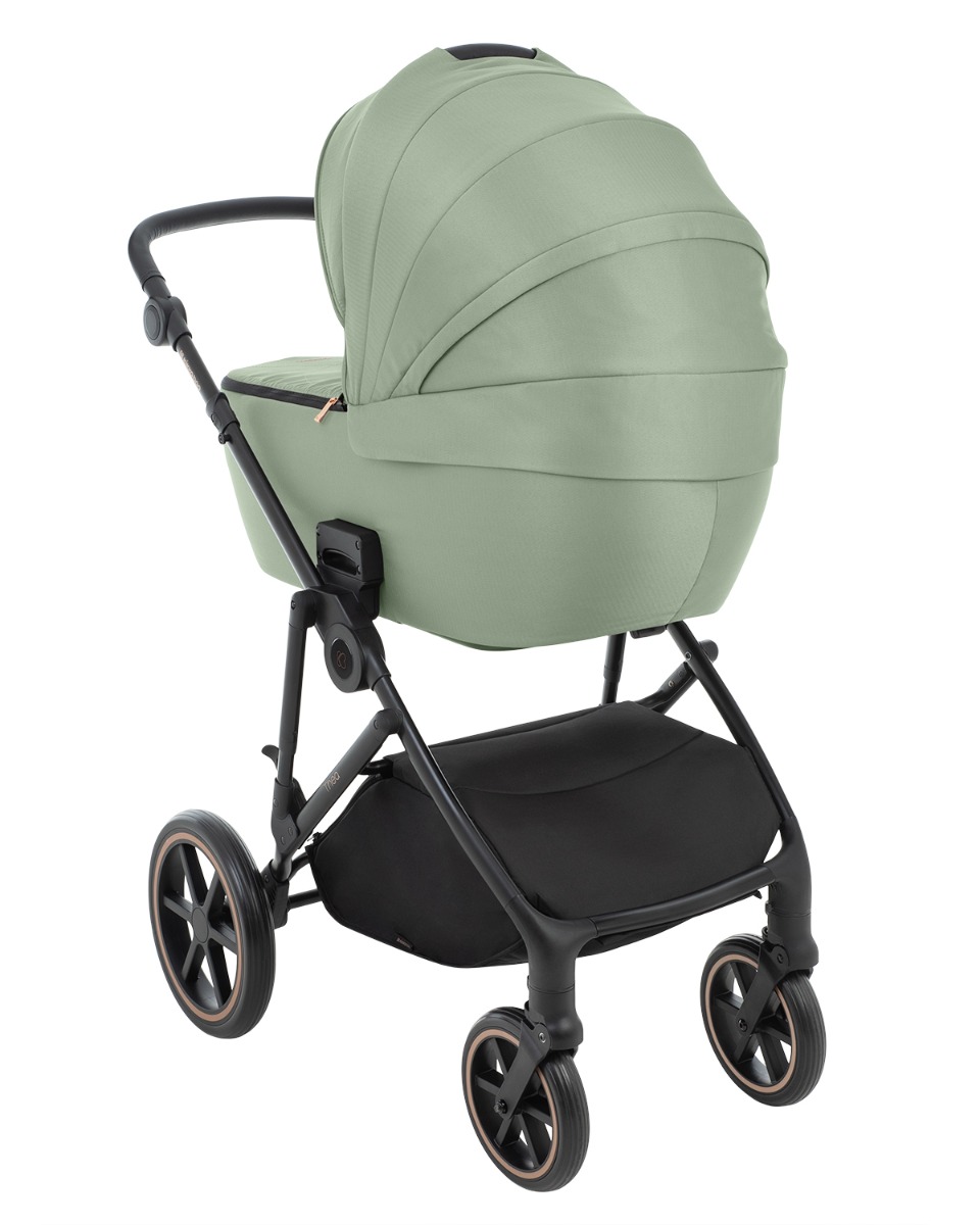 Комбинирана количка 2в1 с кош за новородено Thea Army Green 2024