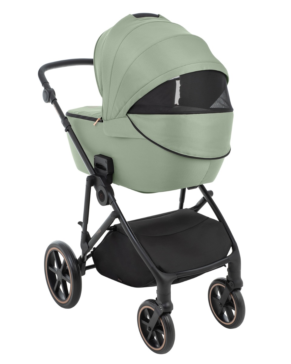 Комбинирана количка 2в1 с кош за новородено Thea Army Green 2024