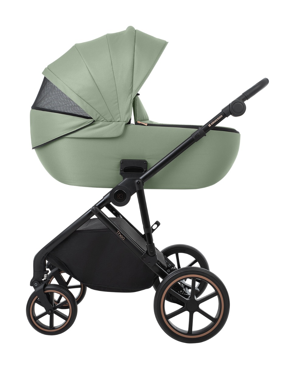 Комбинирана количка 2в1 с кош за новородено Thea Army Green 2024