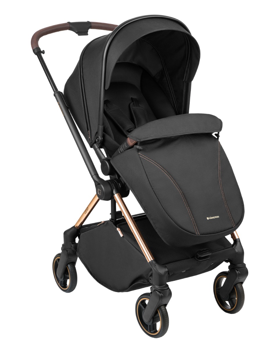 Комбинирана количка 2в1 с кош за новородено Lanah Black