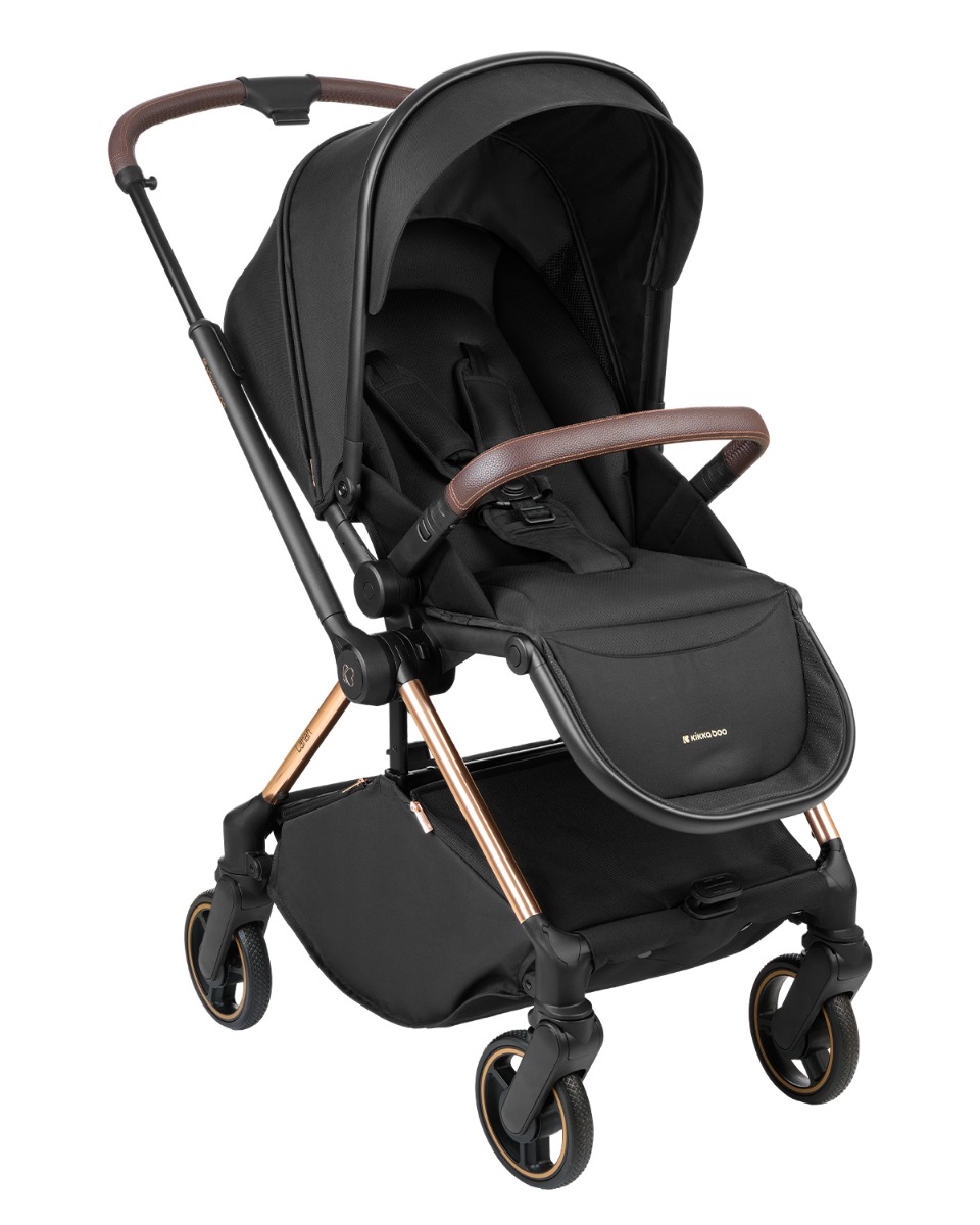 Комбинирана количка 2в1 с кош за новородено Lanah Black