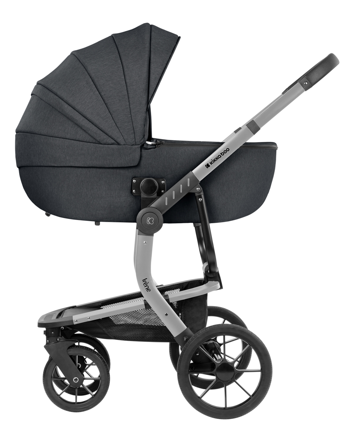 Комбинирана количка 3в1 с твърд кош Irene Dark Grey 2024