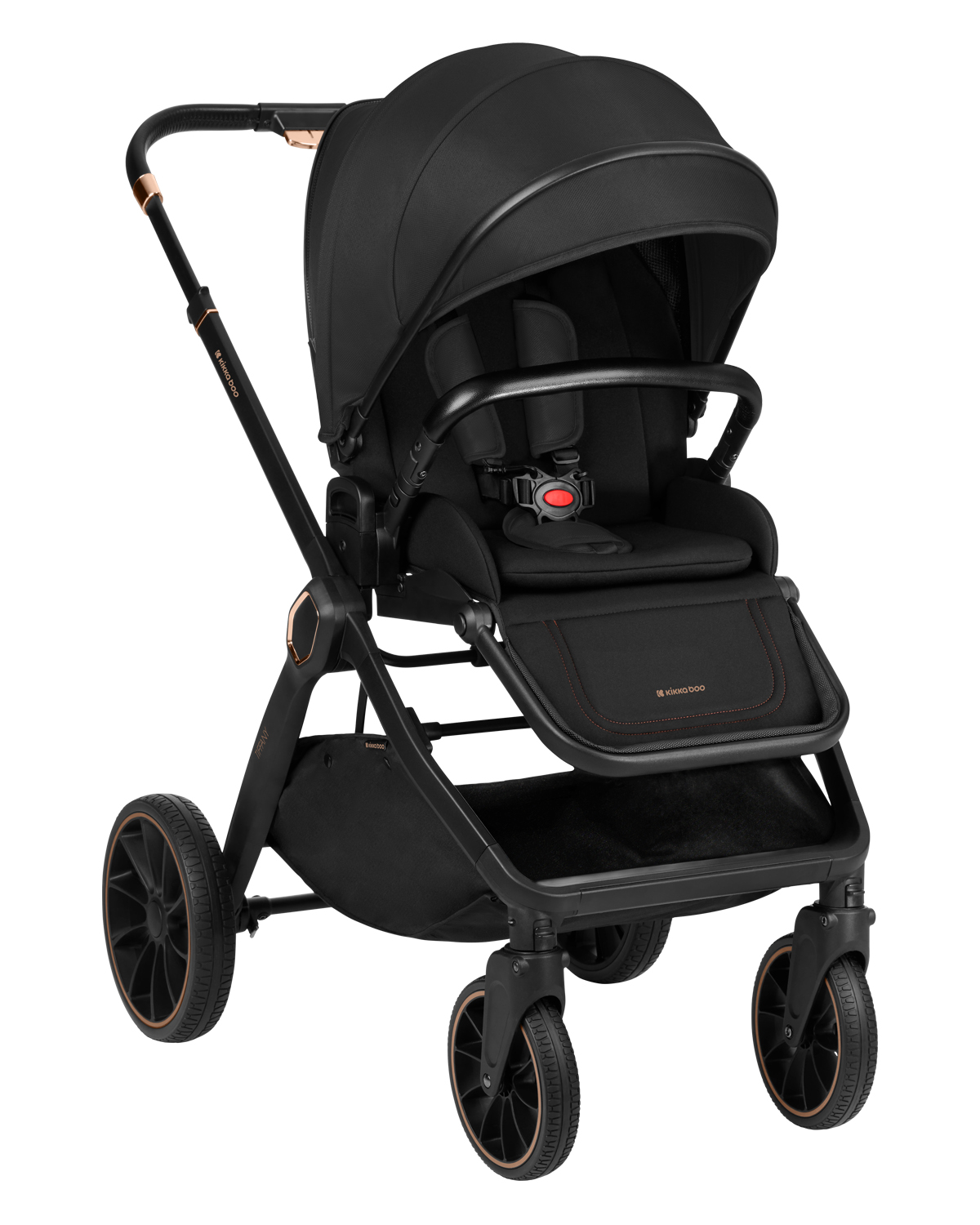 Комбинирана количка 2в1 с кош за новородено Tiffany Black 2024