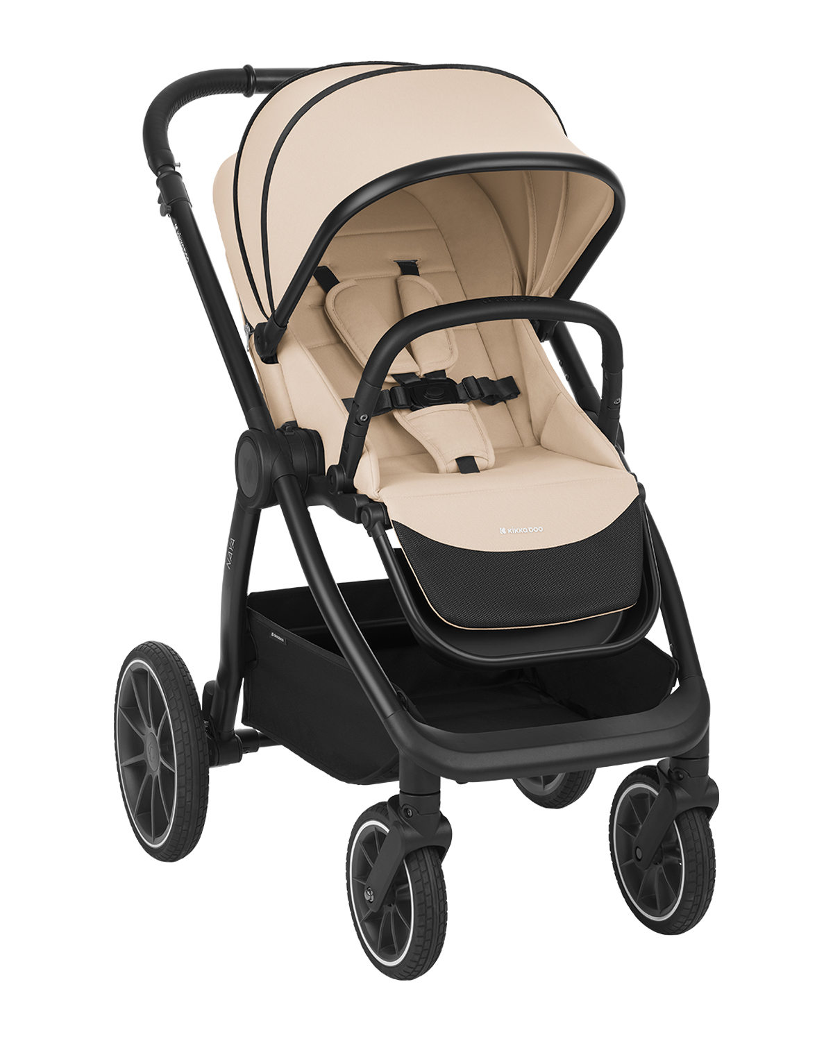 Комбинирана количка 2в1 с кош за новородено Naya Beige