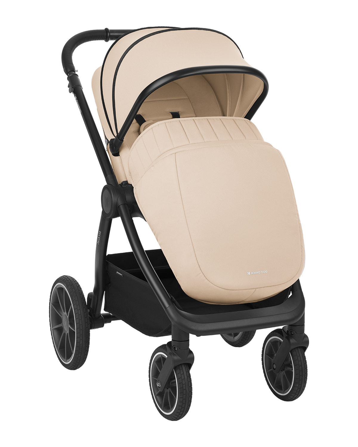 Комбинирана количка 2в1 с кош за новородено Naya Beige