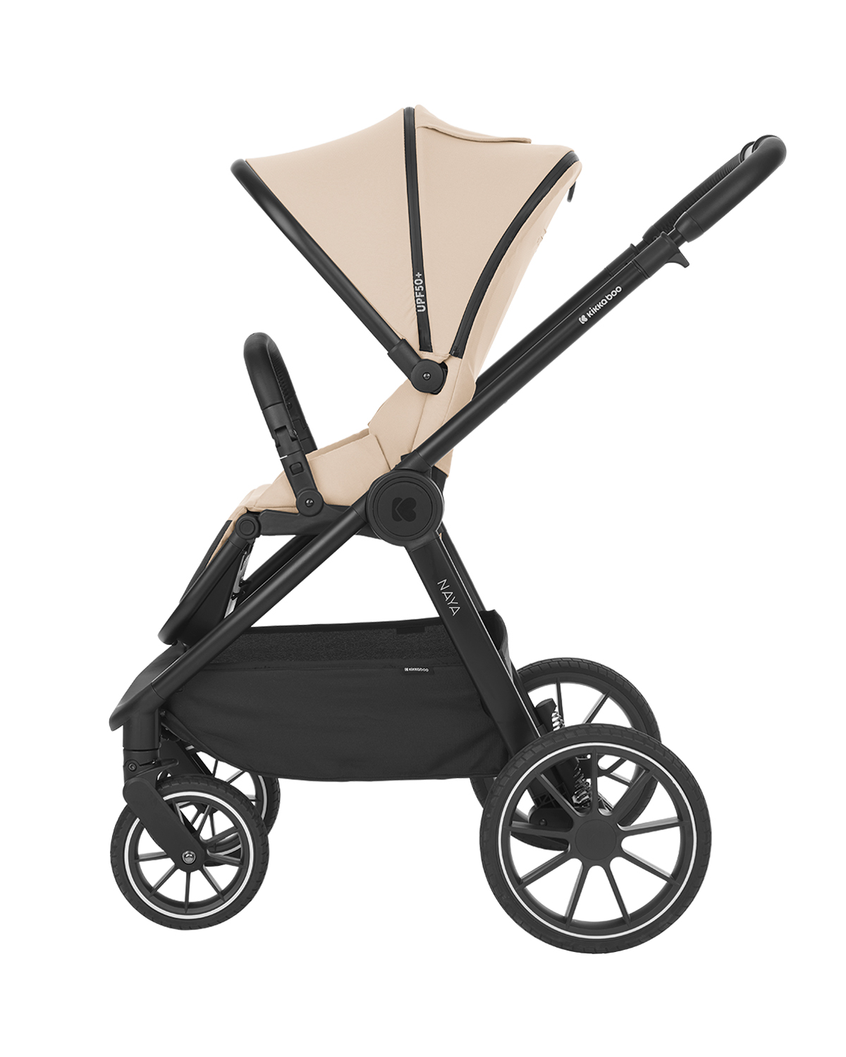 Комбинирана количка 2в1 с кош за новородено Naya Beige