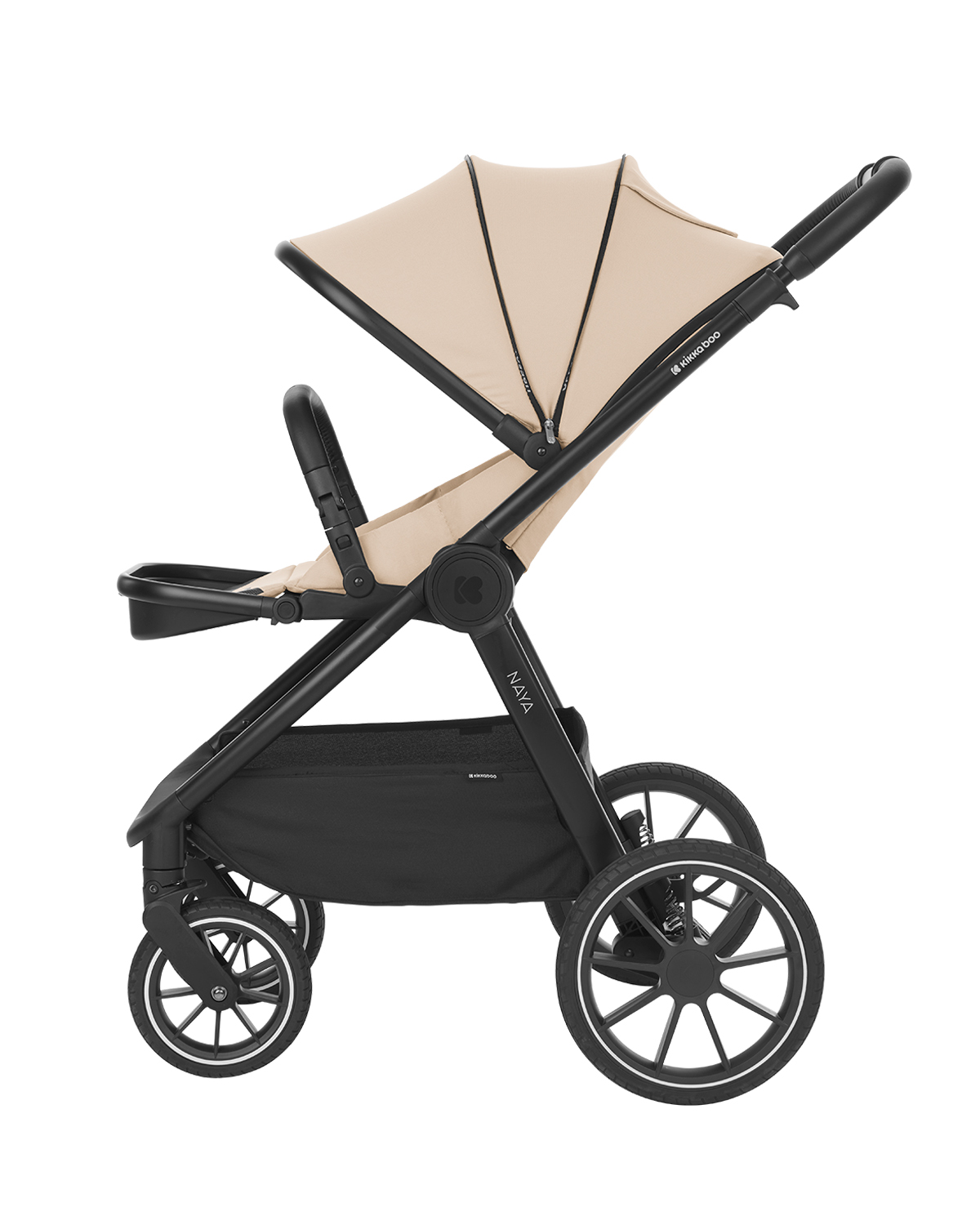 Комбинирана количка 2в1 с кош за новородено Naya Beige