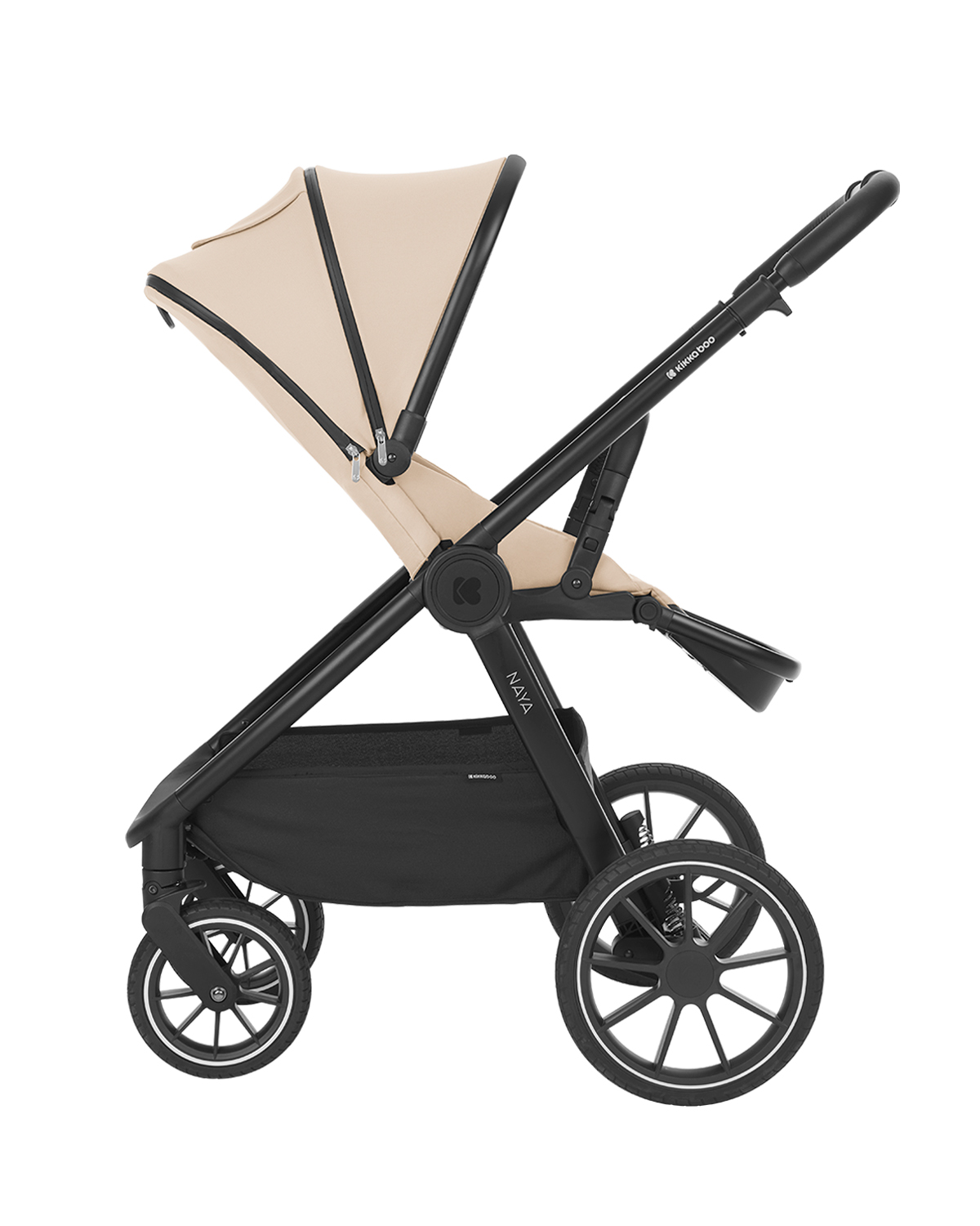 Комбинирана количка 2в1 с кош за новородено Naya Beige