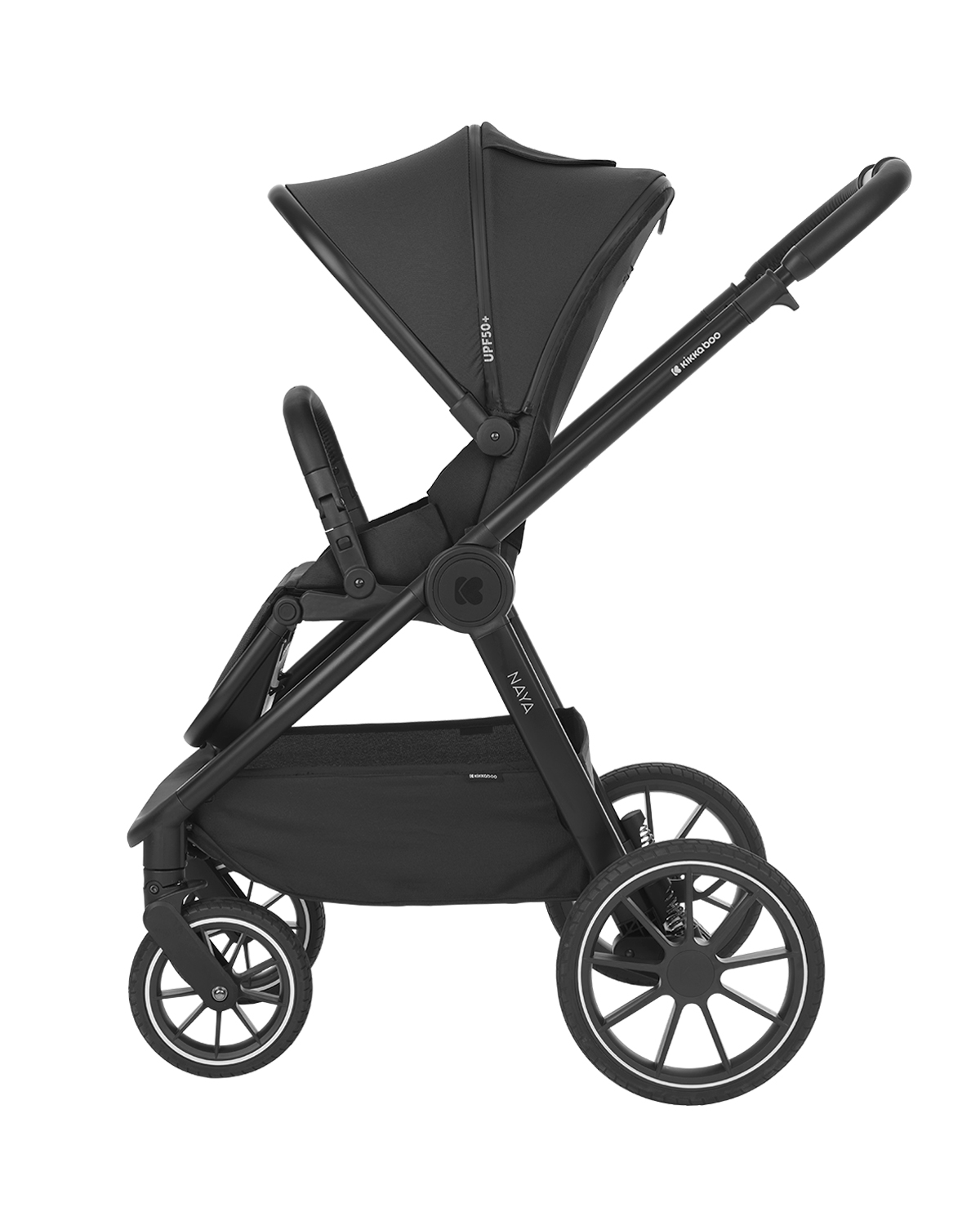 Комбинирана количка 2в1 с кош за новородено Naya Black