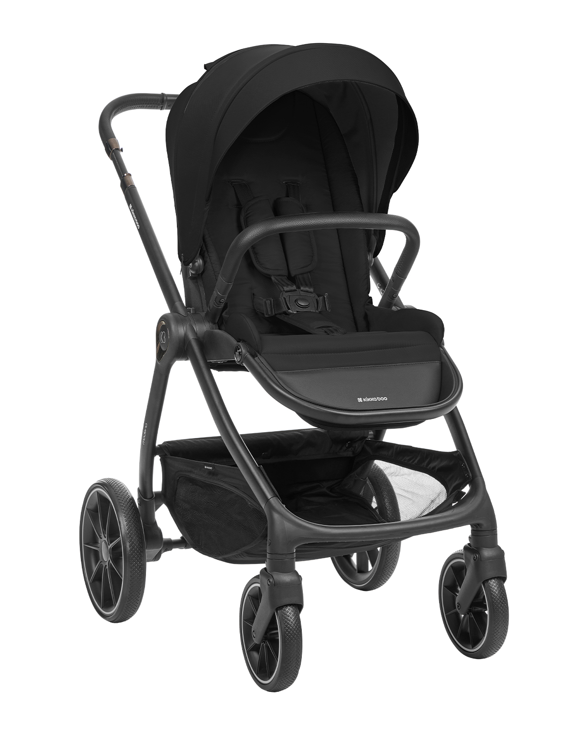 Комбинирана количка 3в1 с кош за новородено Modena Black