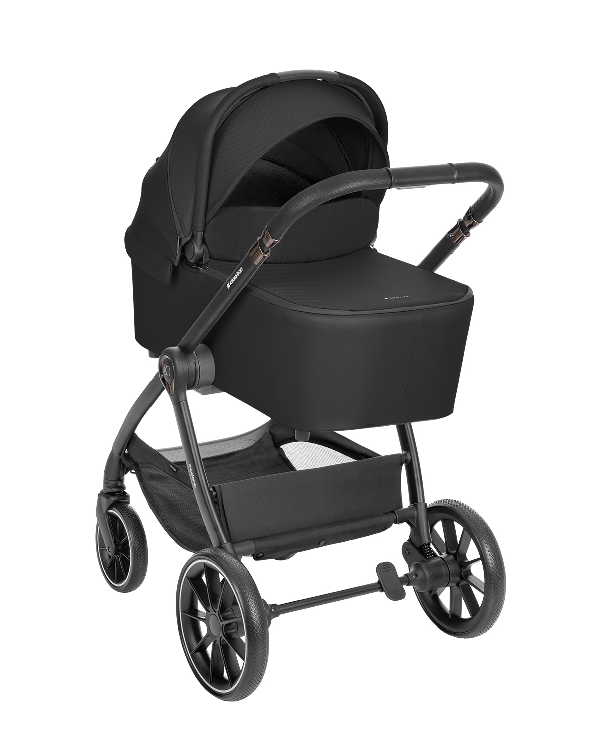 Комбинирана количка 3в1 с кош за новородено Modena Black