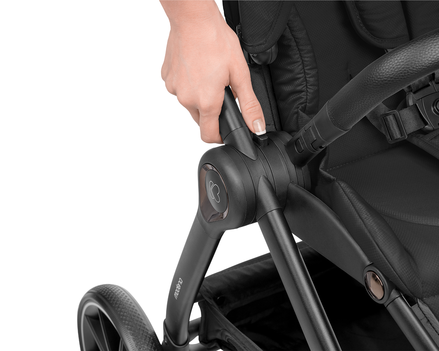 Комбинирана количка 3в1 с кош за новородено Modena Black