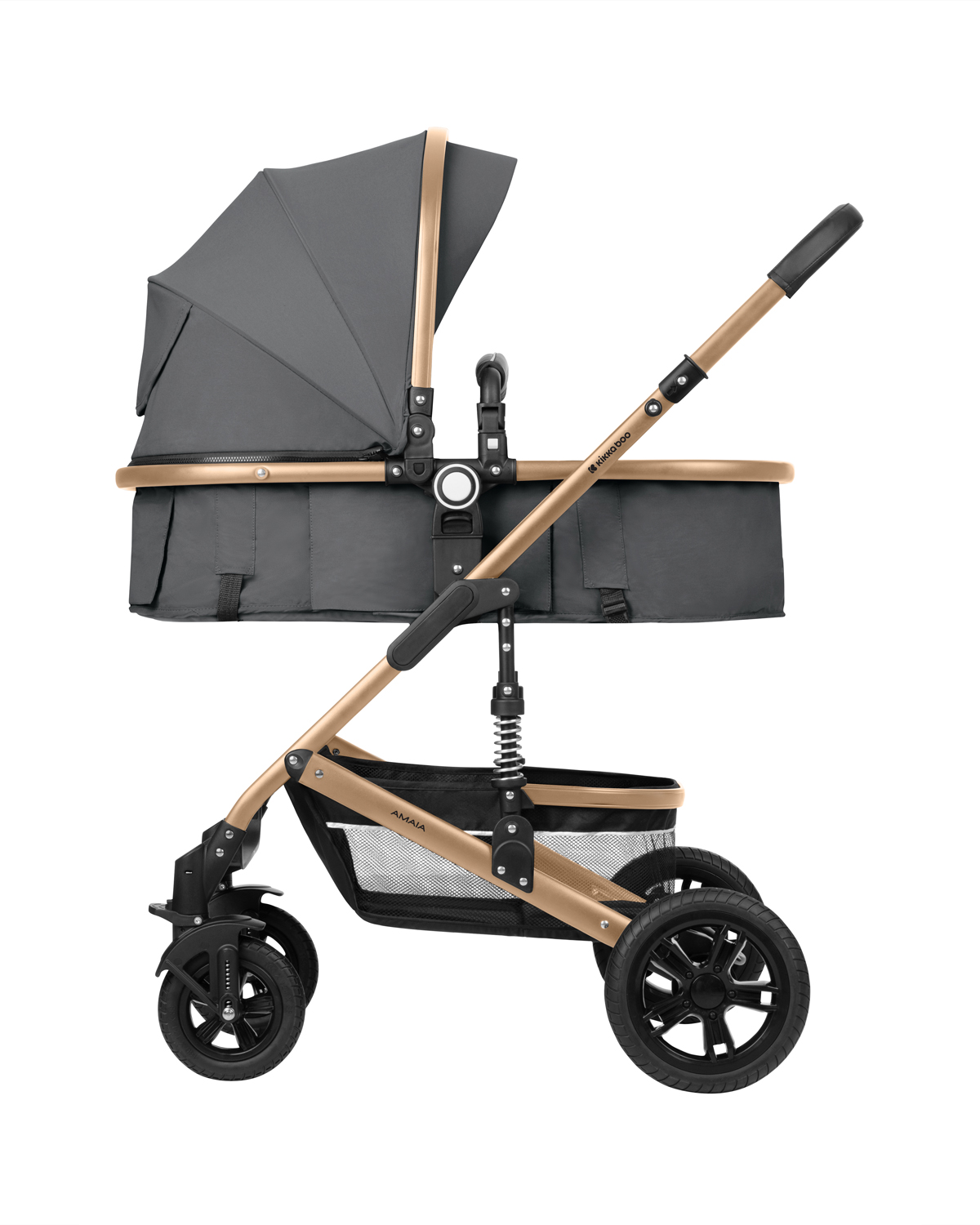 Комбинирана количка 3в1 трансф. седалка Amaia Dark Grey 2024