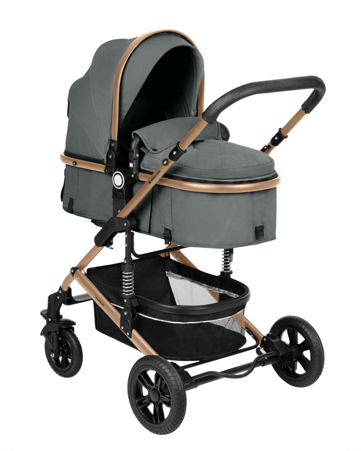 Комбинирана количка 3в1 трансф. седалка Amaia Dark Grey 2024