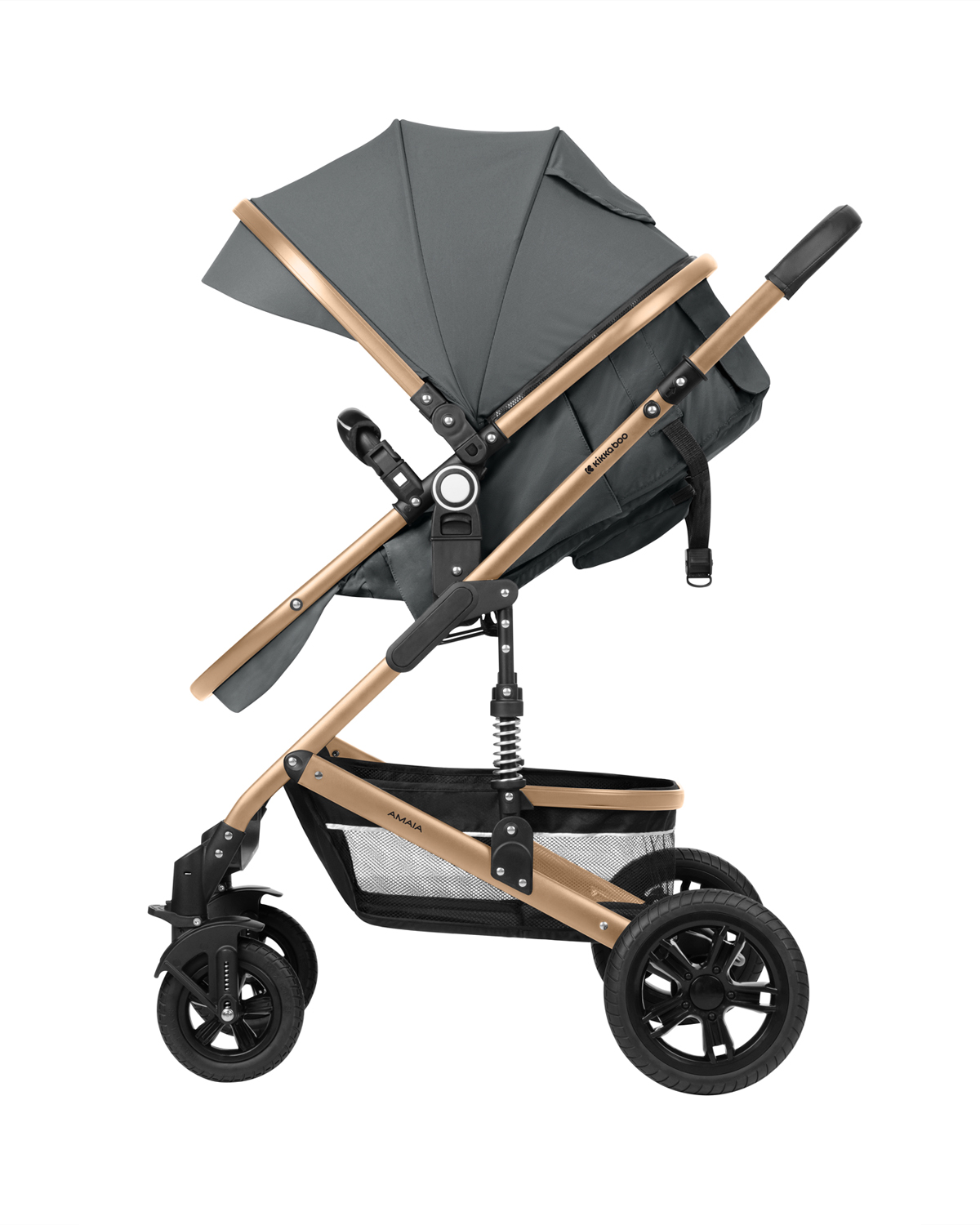 Комбинирана количка 3в1 трансф. седалка Amaia Dark Grey 2024
