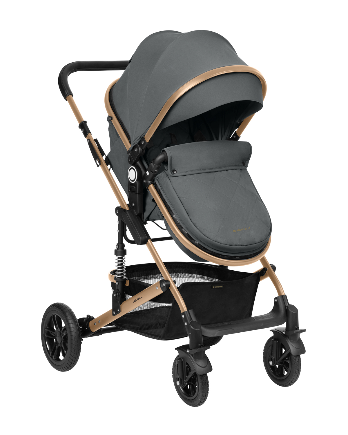 Комбинирана количка 3в1 трансф. седалка Amaia Dark Grey 2024