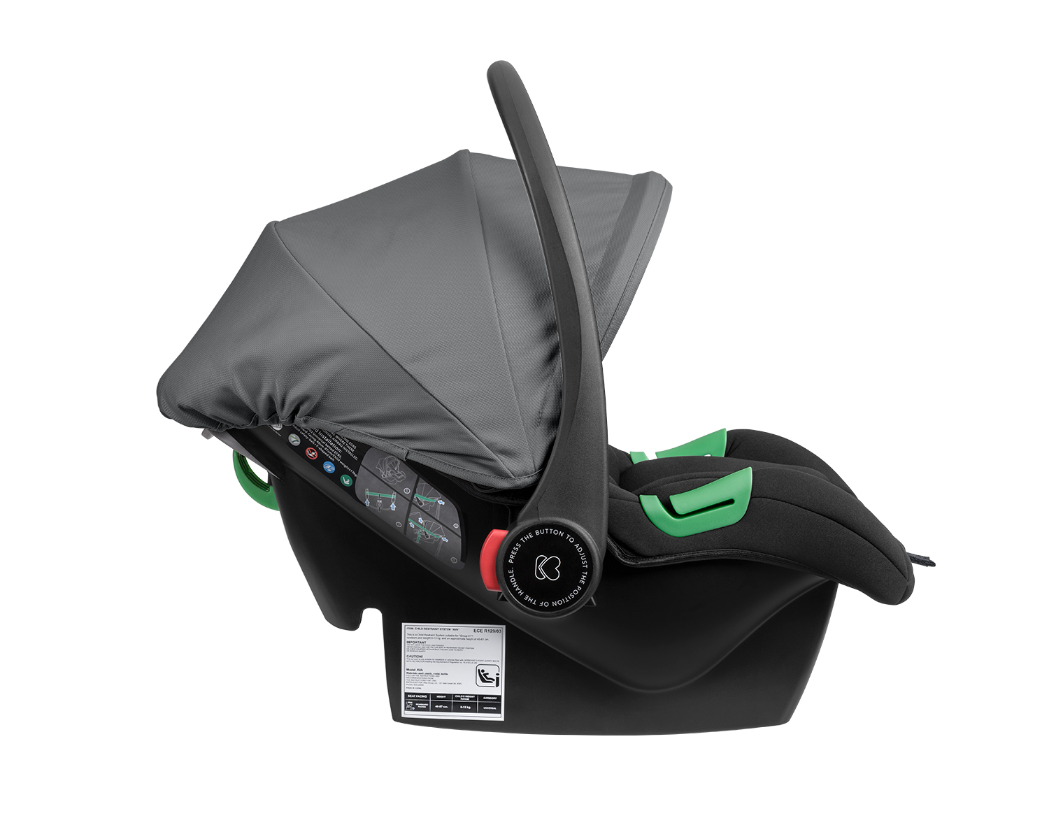 Комбинирана количка 3в1 трансф. седалка Amaia Dark Grey 2024