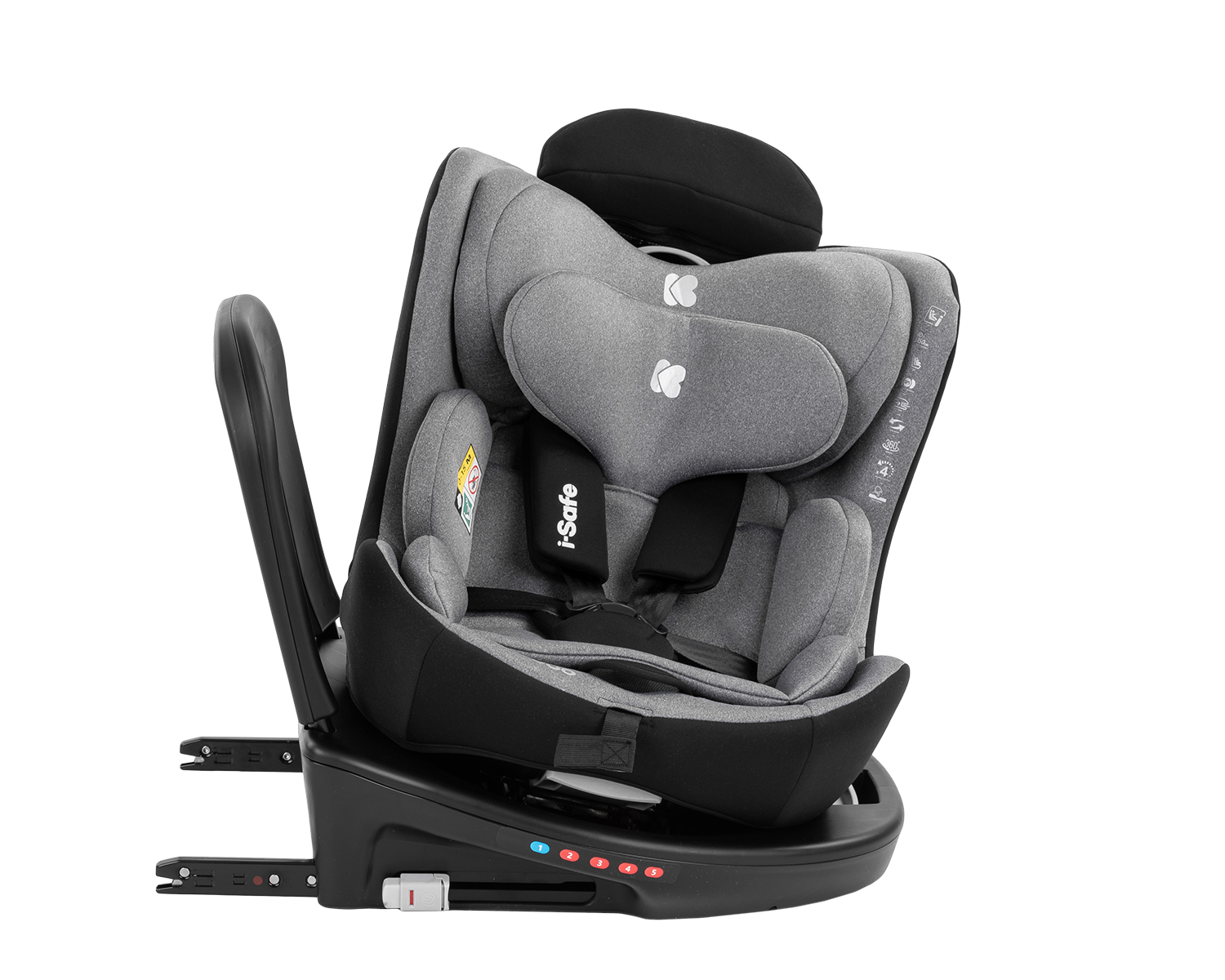 Стол за кола 40-150 см i-Safe i-SIZE Light Grey