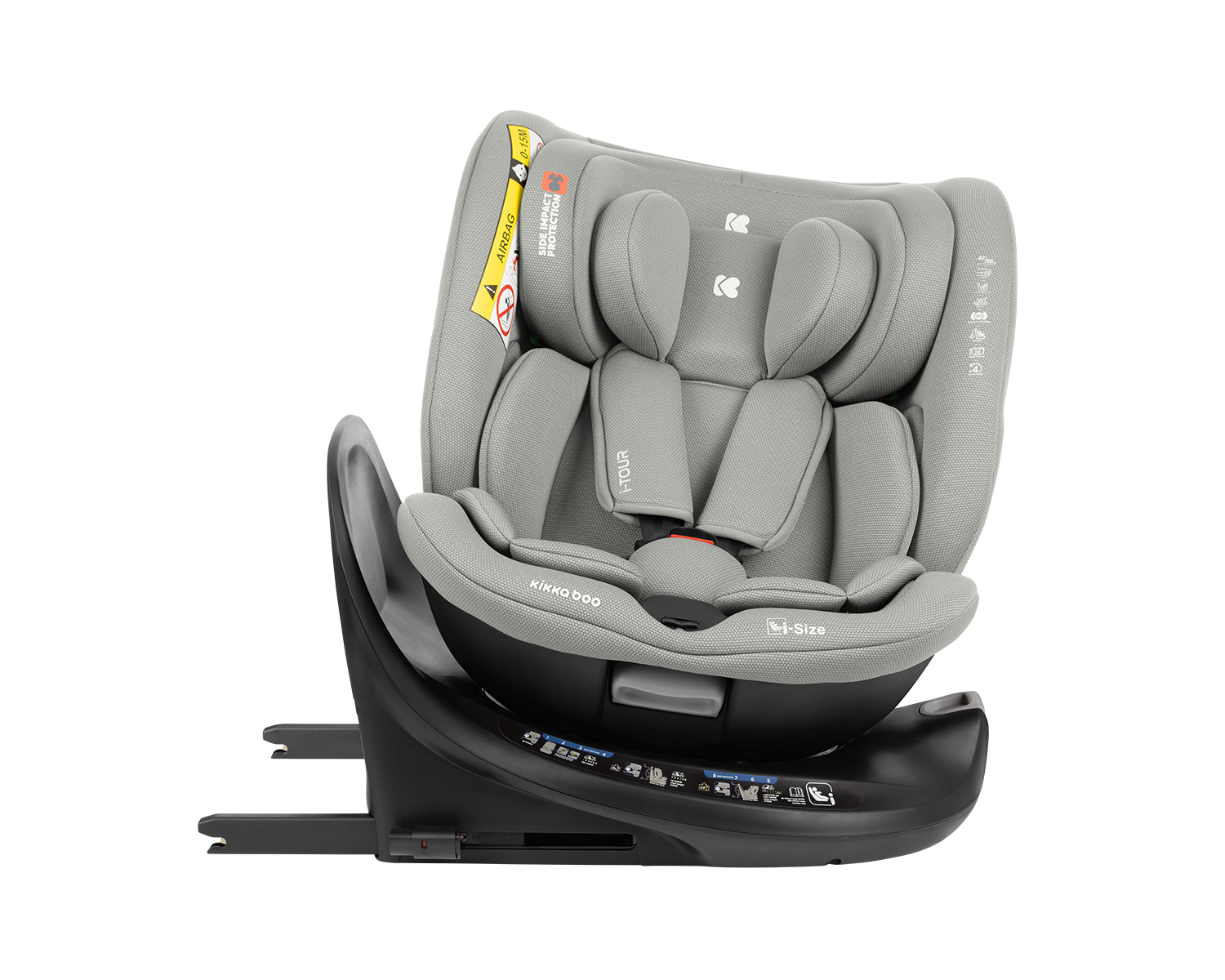 Стол за кола 40-150 см i-Tour i-SIZE Light Grey