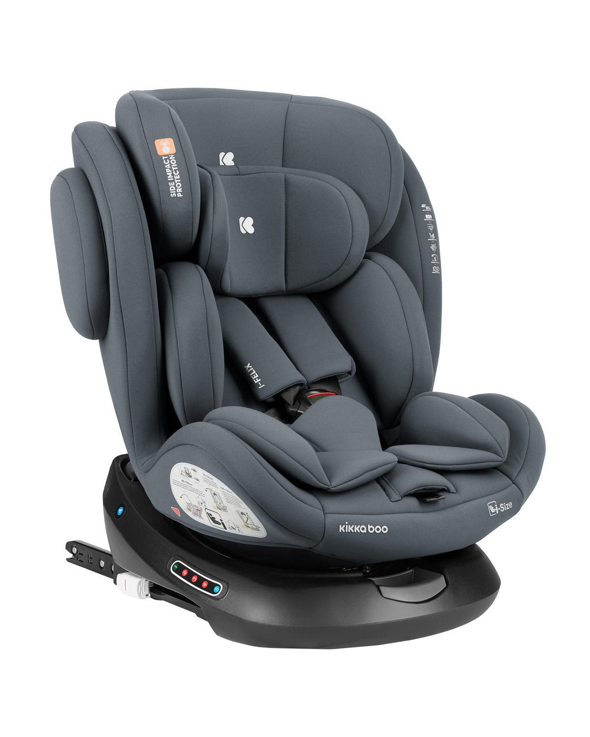 Стол за кола 40-150 см i-Felix i-SIZE Dark Grey