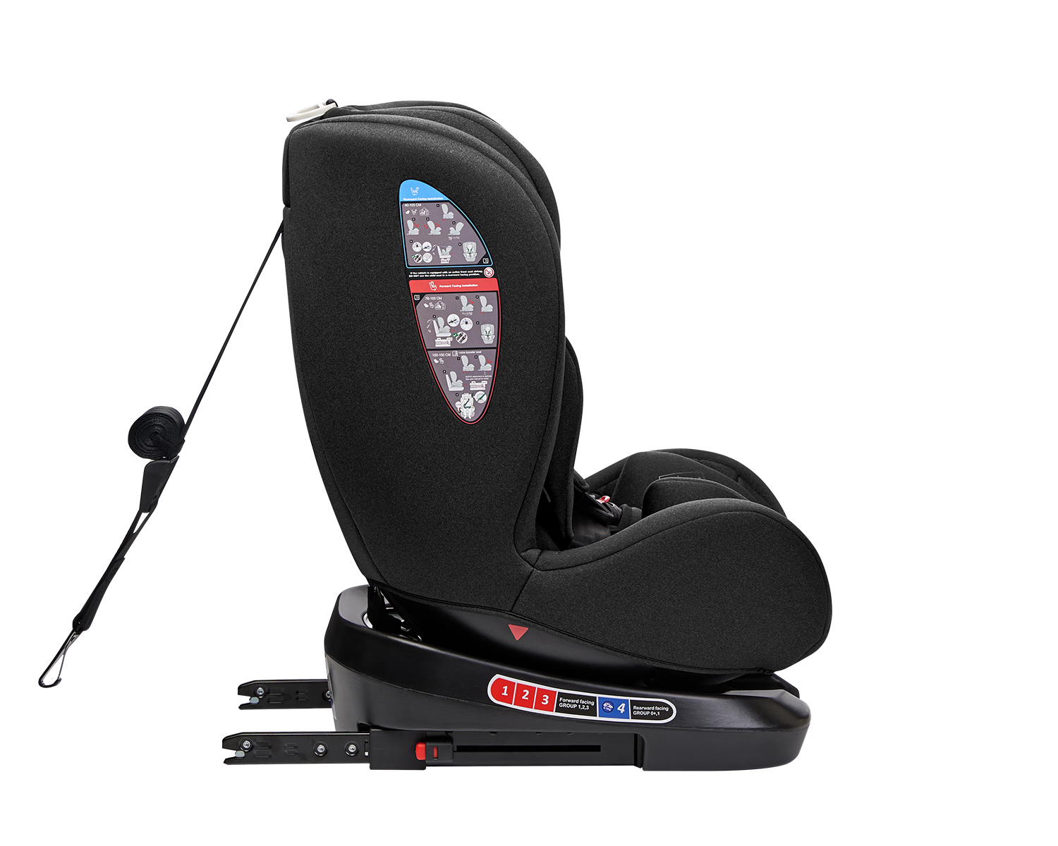 Стол за кола 40-150 см i-Trip i-SIZE Black