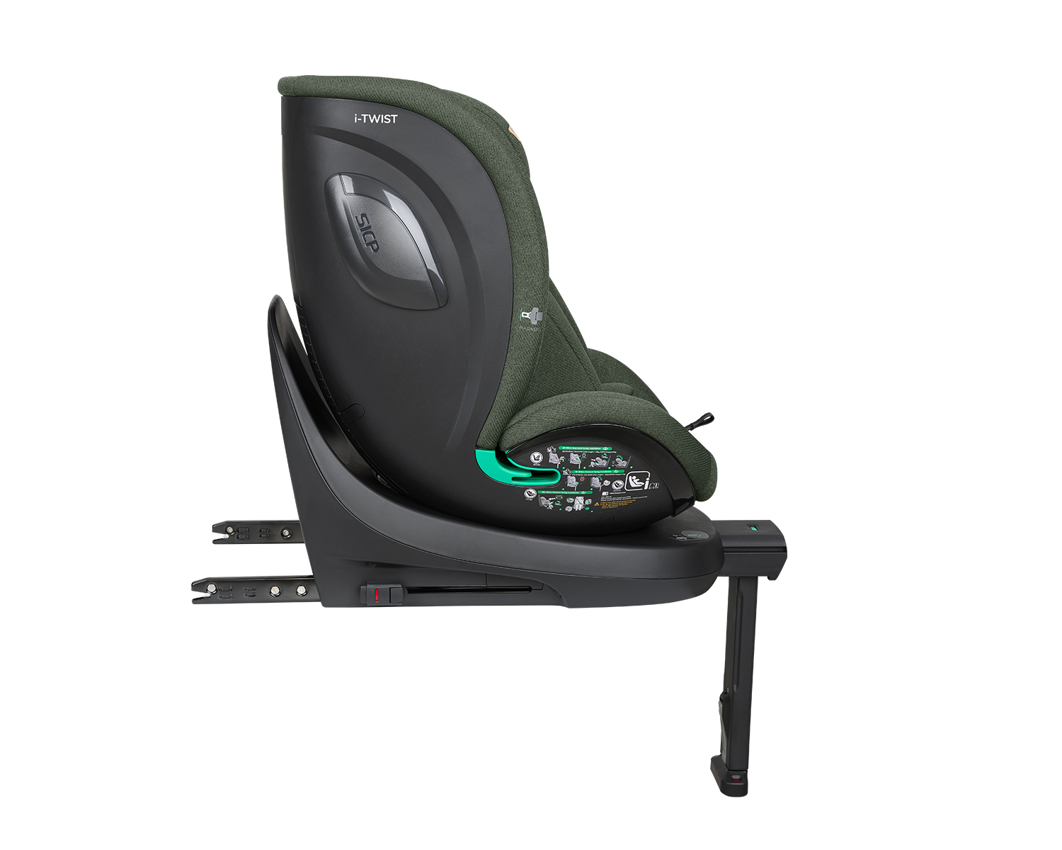 Стол за кола 40-150 см i-Twist i-SIZE Army Green