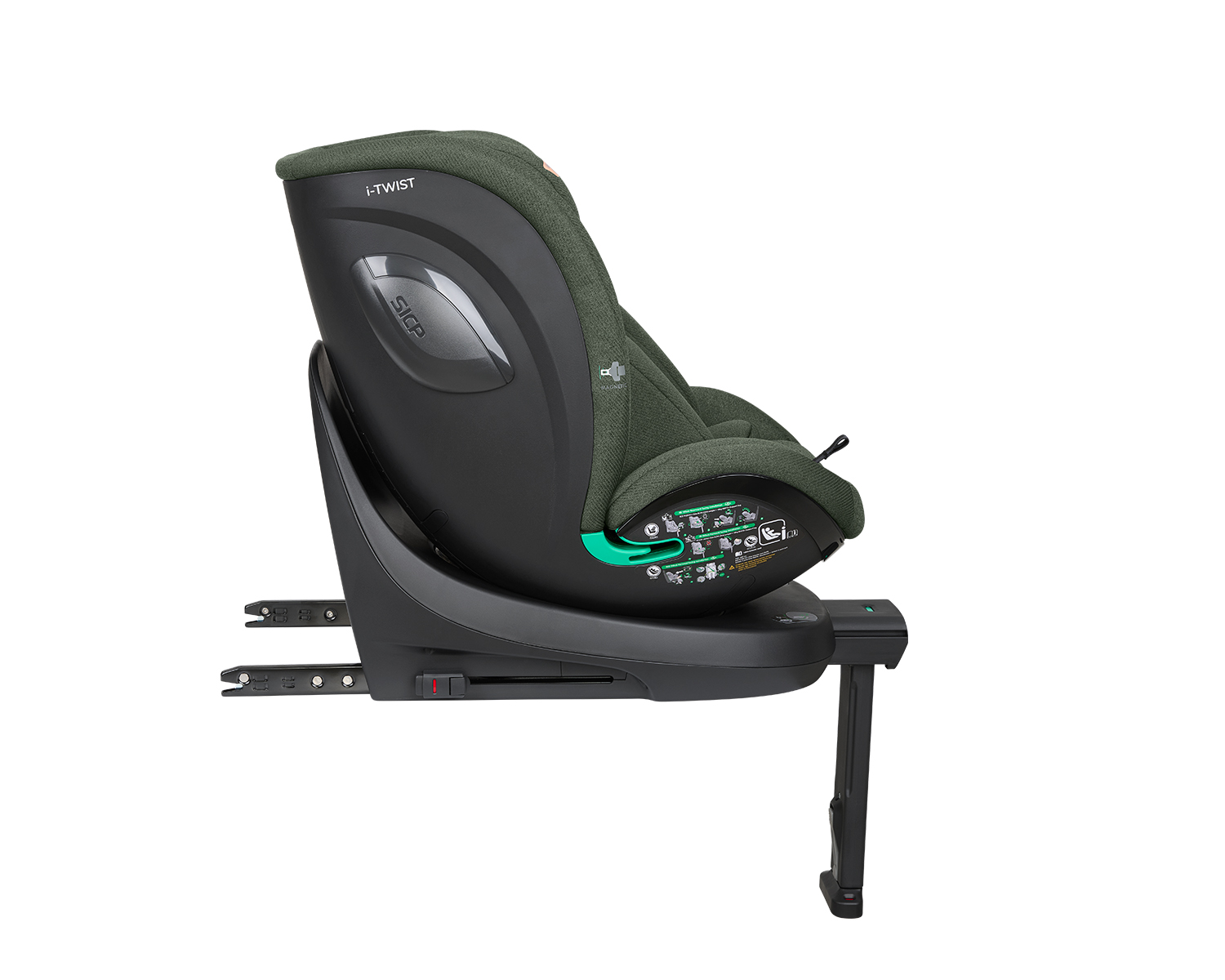 Стол за кола 40-150 см i-Twist i-SIZE Army Green