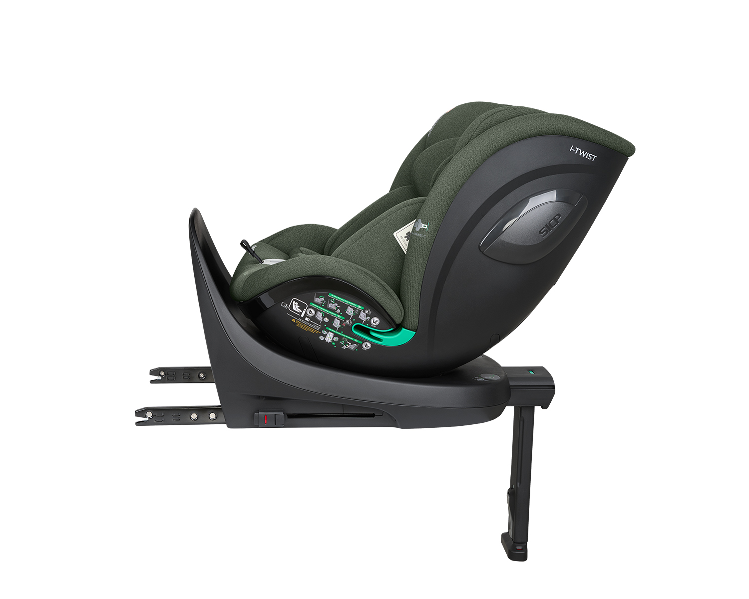 Стол за кола 40-150 см i-Twist i-SIZE Army Green