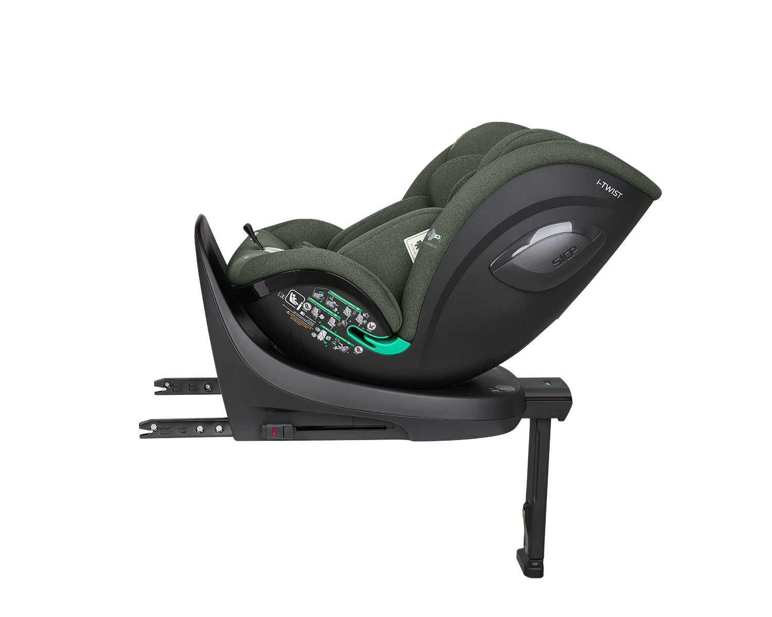 Стол за кола 40-150 см i-Twist i-SIZE Army Green